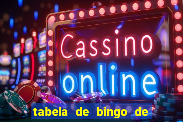 tabela de bingo de 1 a 100